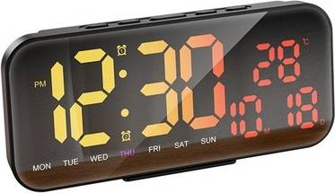 Sodial Rgb Color Changing Digital Led Clock