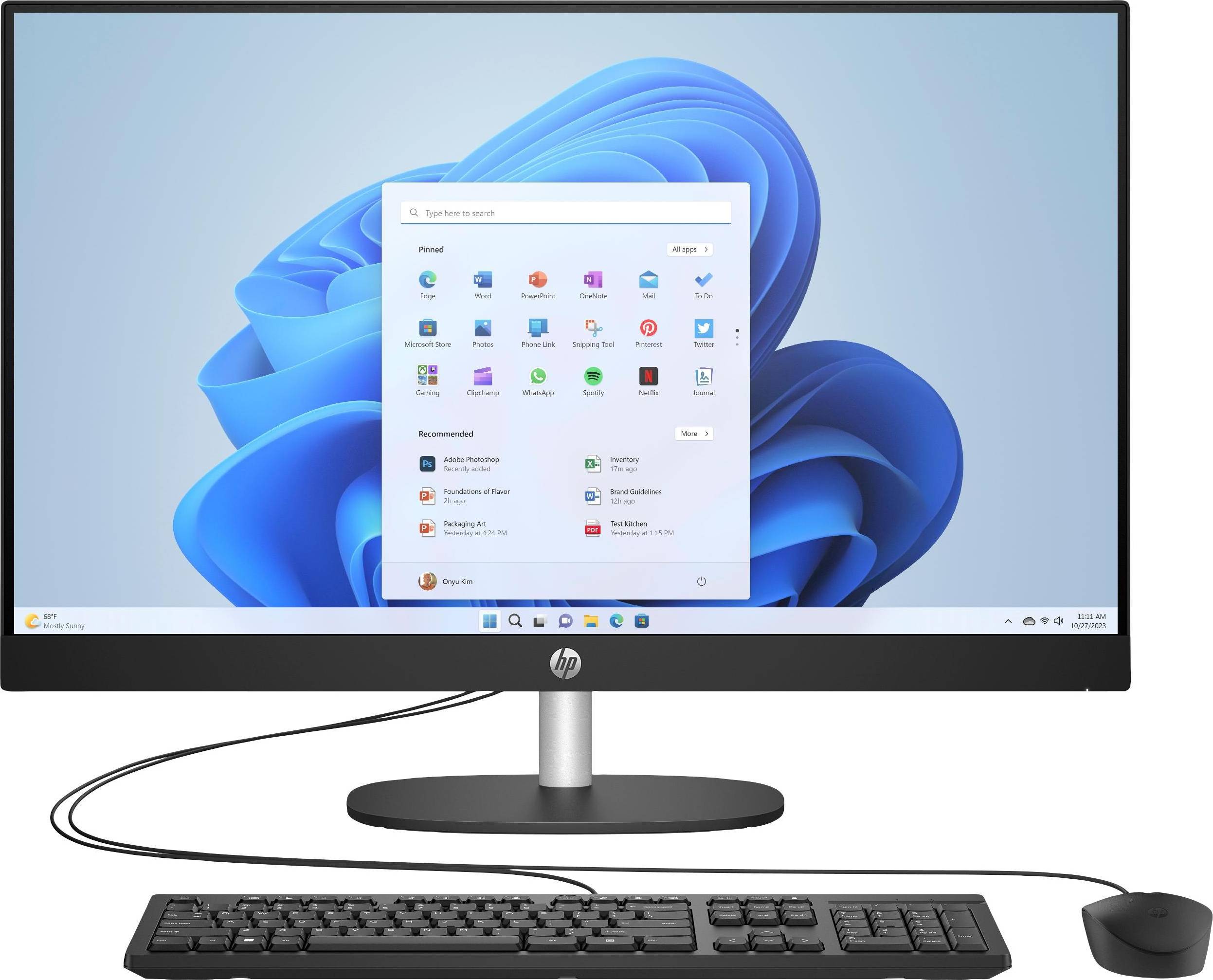 All in one pc 27 HP 27 Inch All-in-One PC Intel Core i7
