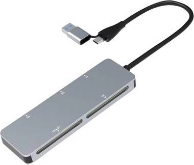 Sodial 5 In 1 Multi Memory Card Reader Type-C USB A
