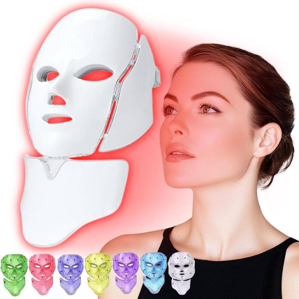 Intelligente LED Gesichtsmaske 7 Modi Timer