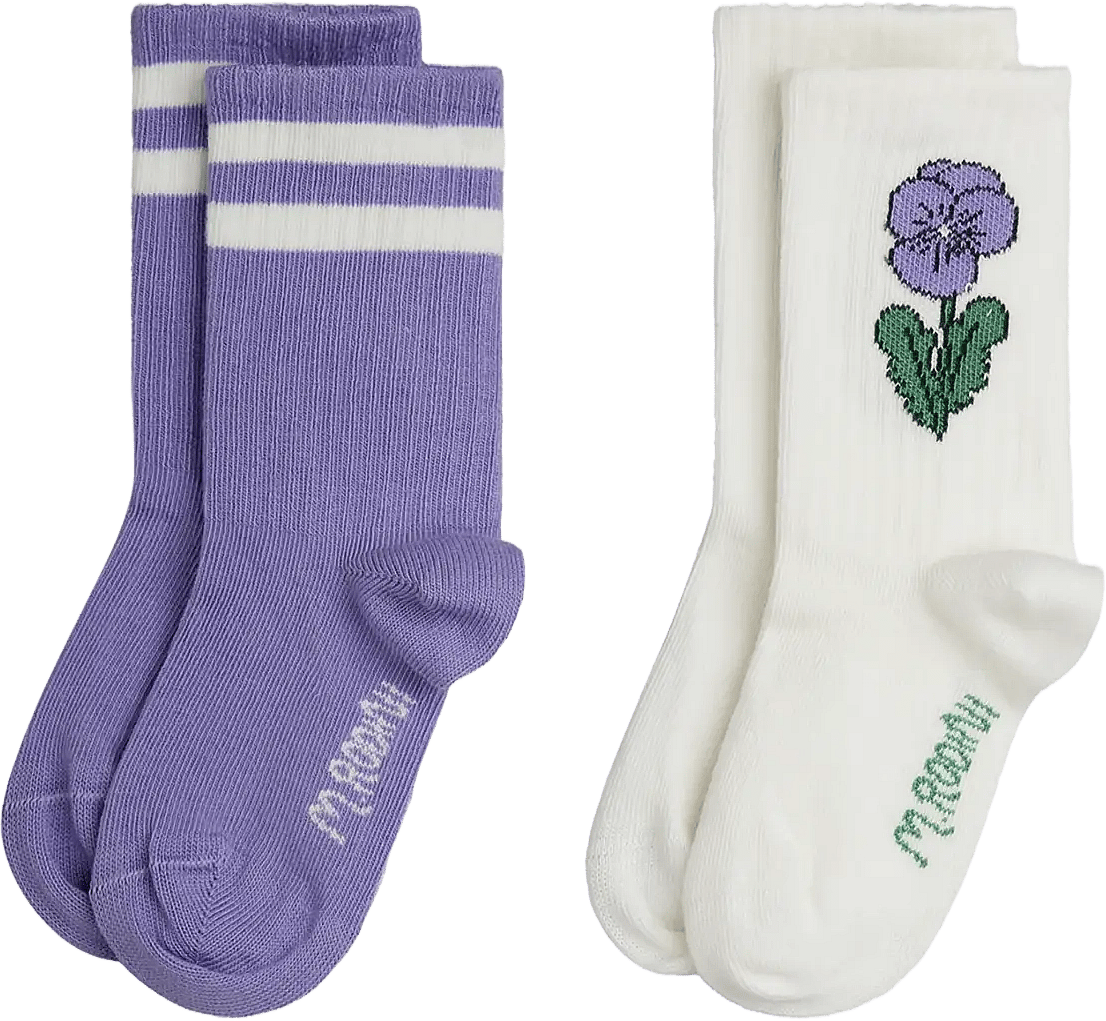 Mini Rodini Viola Stripe Socks - Multi Patterned