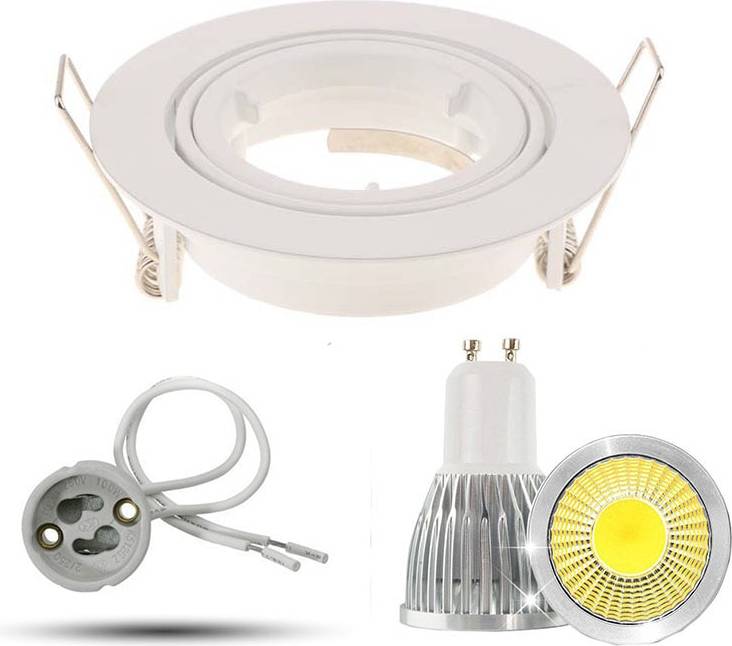 LED Infälld Spot Rund Dimbar 5W Varm Vit Spotlight