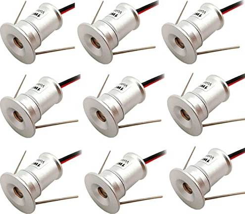 Dc dc 12v 12v LED 12V DC Infällda Mini Downlights 9 Pack Spotlight