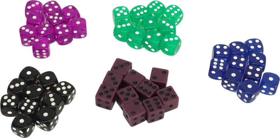 Translucent Six Sided Dice Set