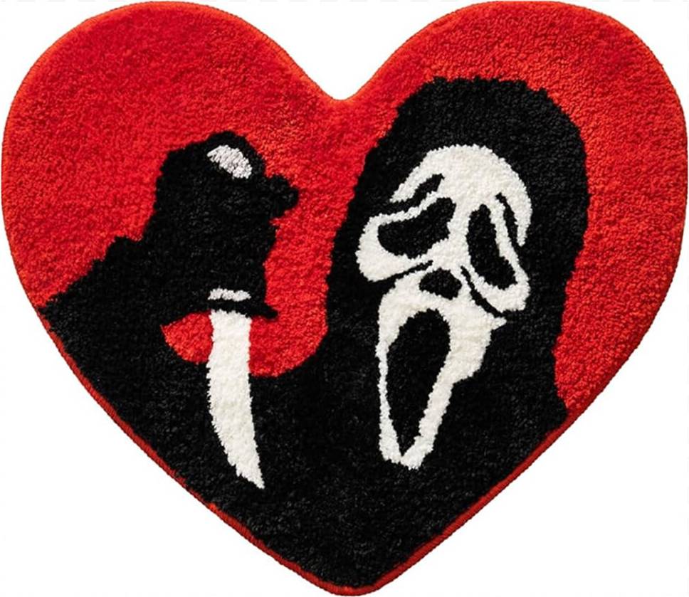 Large washable rugs Funny Skull Large Bath Rug Washable Absorbent Red