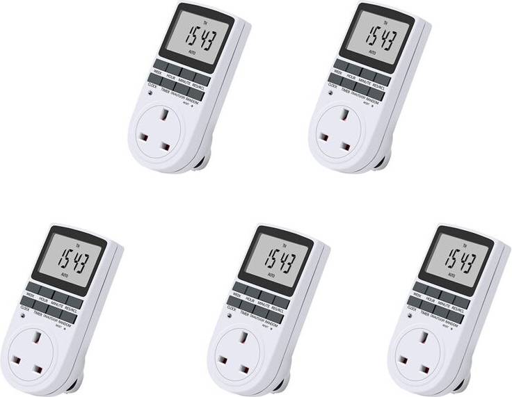 Digital kopplingsur Torribaly Digital Timer Plug Socket 5X