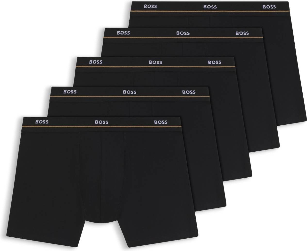 BOSS Essential Boxer Briefs 5-Pak Sort