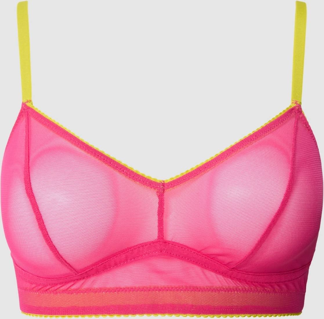 Understatement Mesh Balconette - Fuchsia