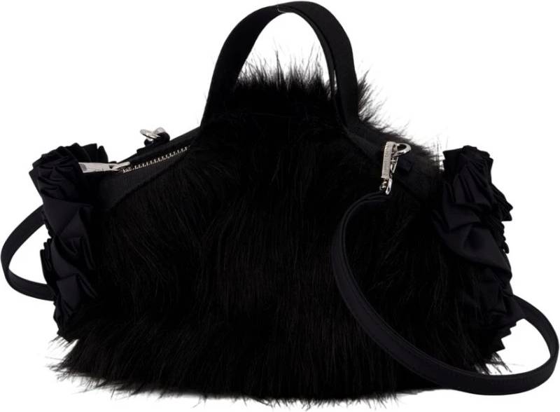 Simone Rocha Mini Double Ribbon Rosette Bag - Black