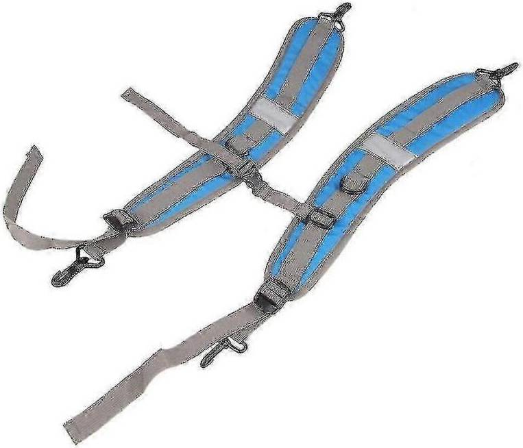 Adjustable Padded Backpack Straps - Blue