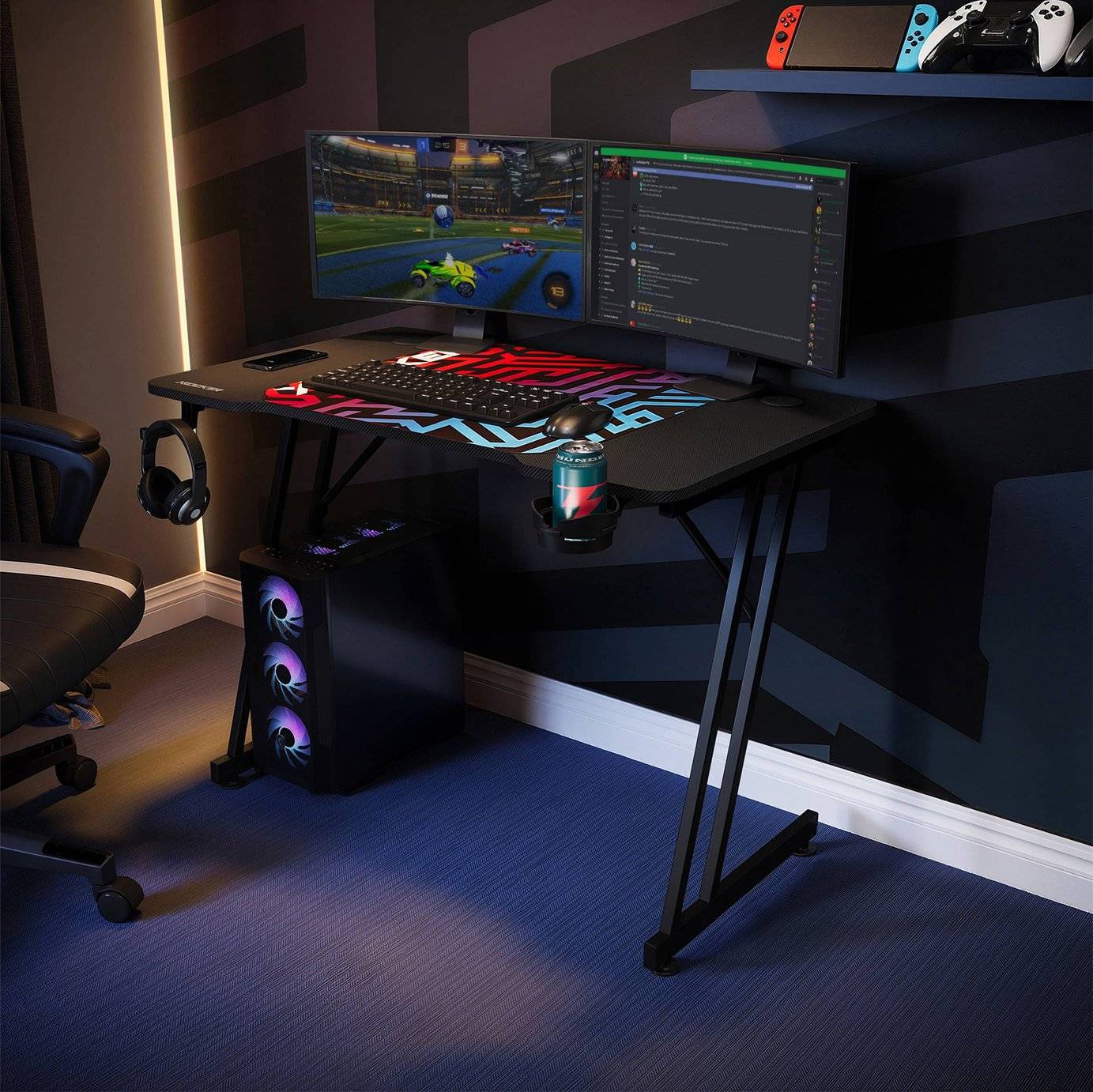 X-Rocker Panther Entry Desk Black
