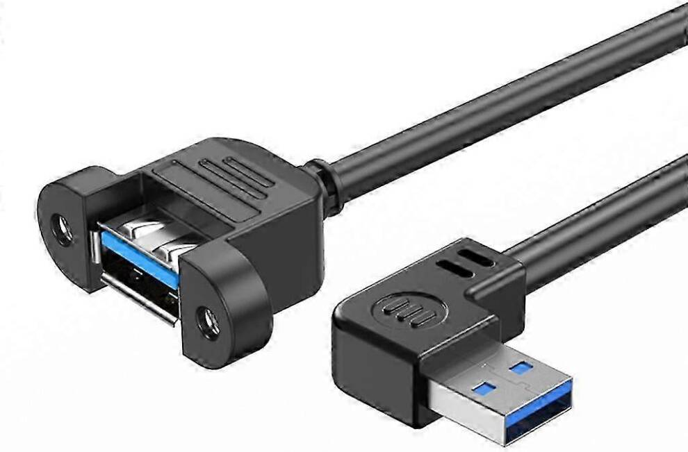 USB 3.0 Extension Cable With Screw Panel Mount