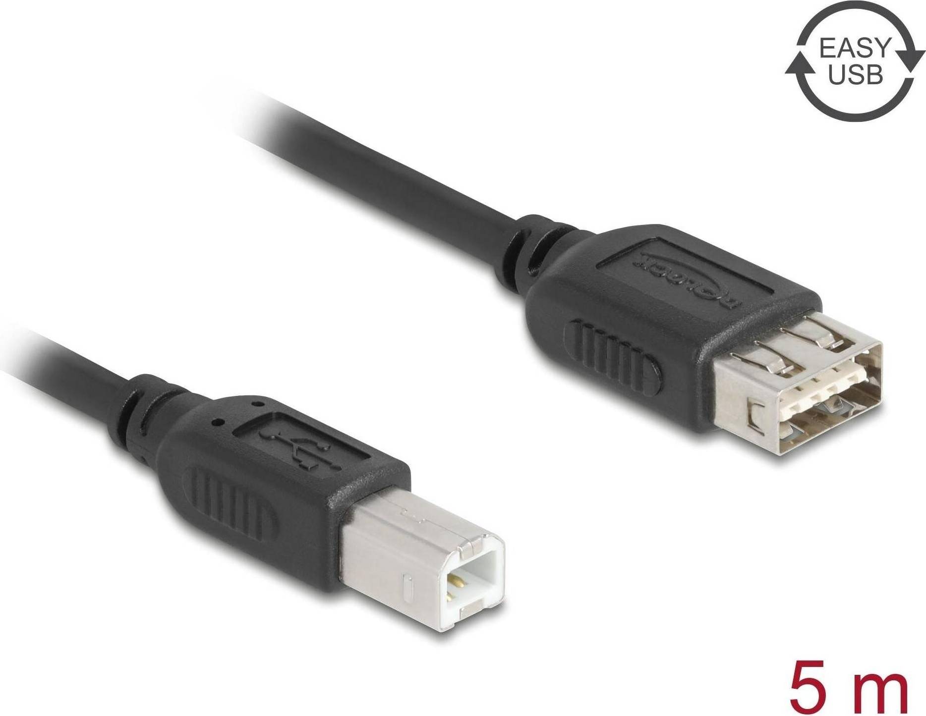 DeLock USB Kabel Sort 5m