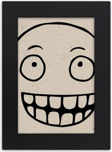 DIYthinker Silly Sle Black Happy Pattern Desktop Photo Frame Photo Frame