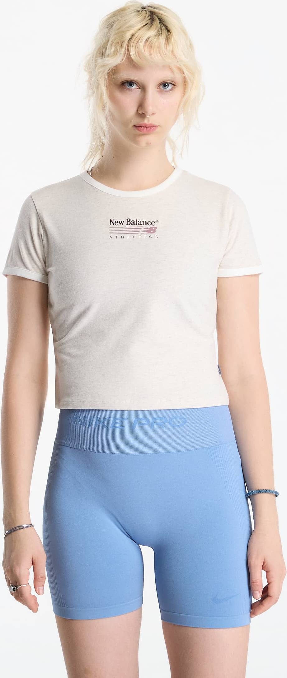 New Balance Trackside Ringer T-Shirt Linen Heather
