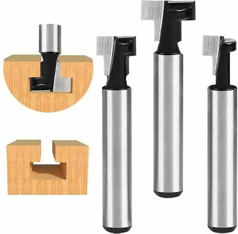 Ultra bit Ultra-Sharp Blades T Slot Router Bit Set