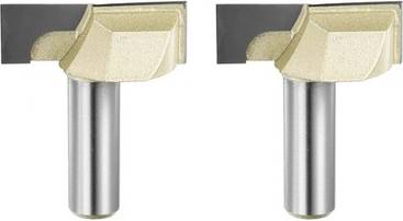 Uxcell 2pcs Bottom Cleaning Router Bit