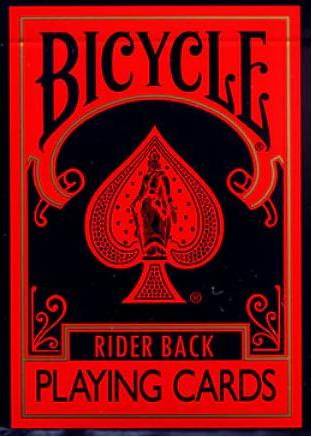 Bicycle Reverse Red Black Card