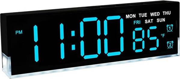 Tauoh 7 Inch LED Digital Alarm Clock