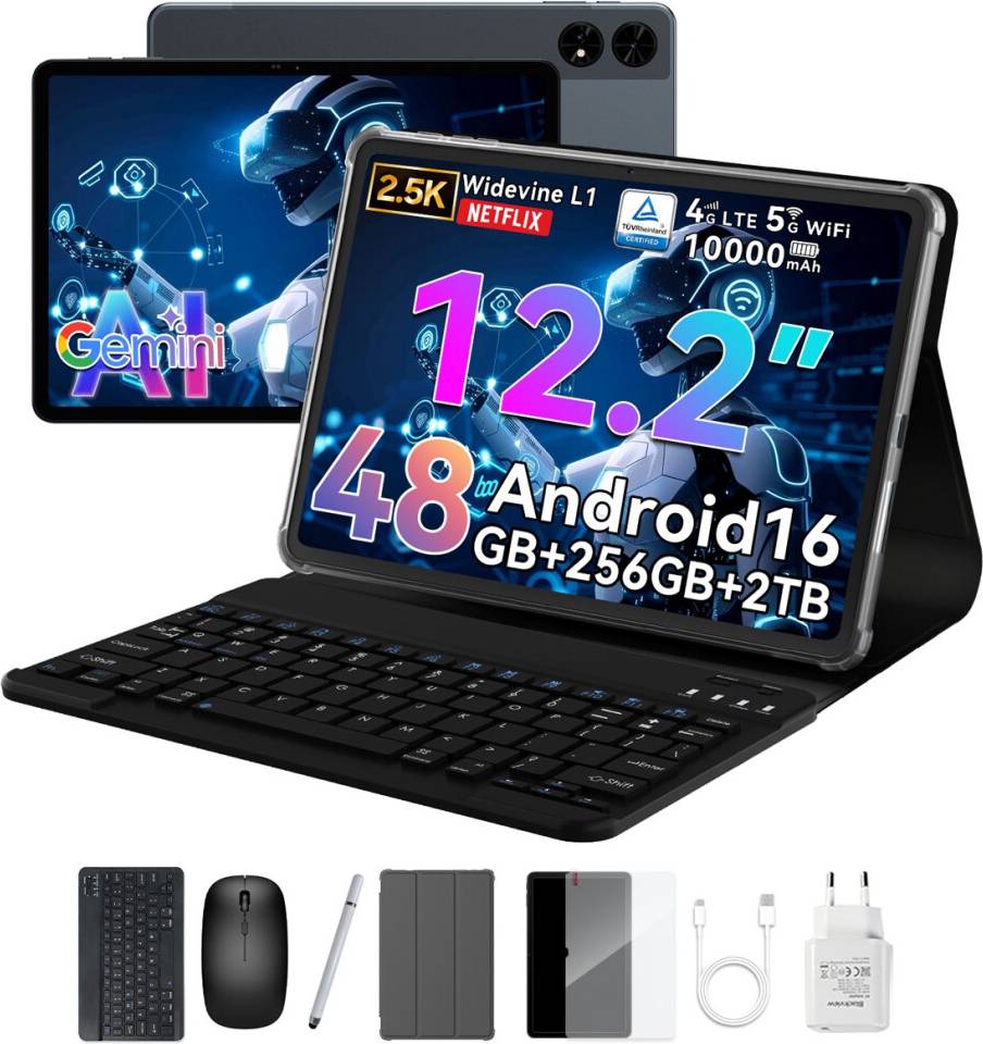 TABWEE T60 Android 16 Tablet 12 Inch