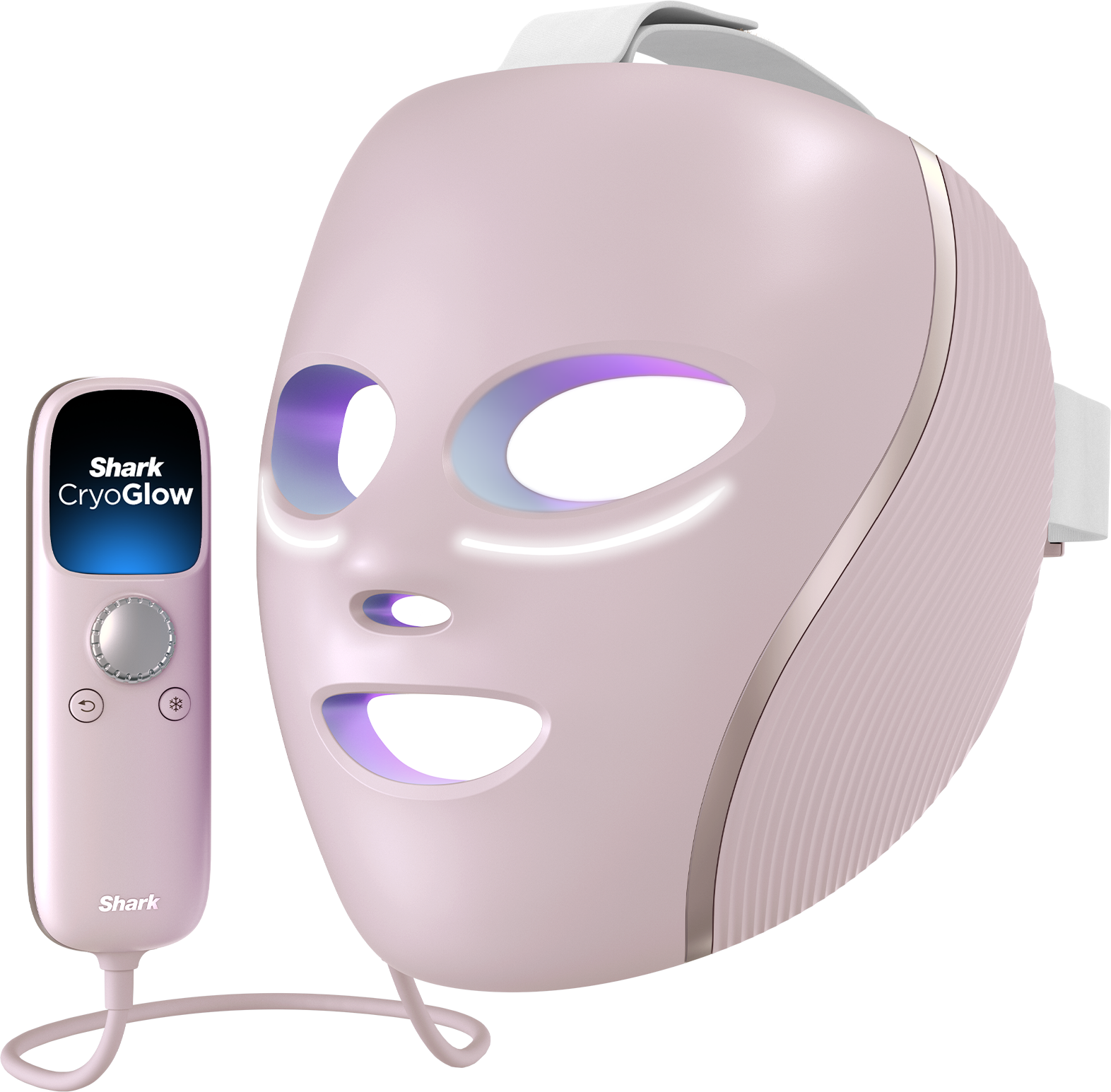 Shark CryoGlow LED Maske Rosa