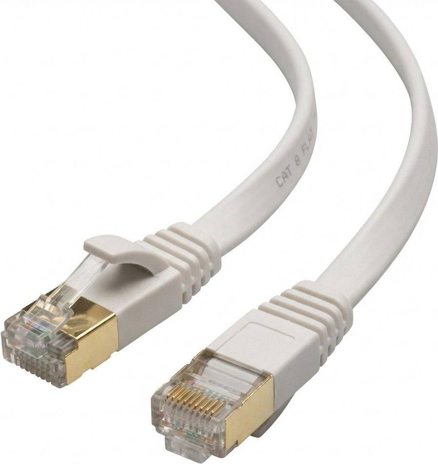 Kabelpatchkabel CAT 8 Hvit