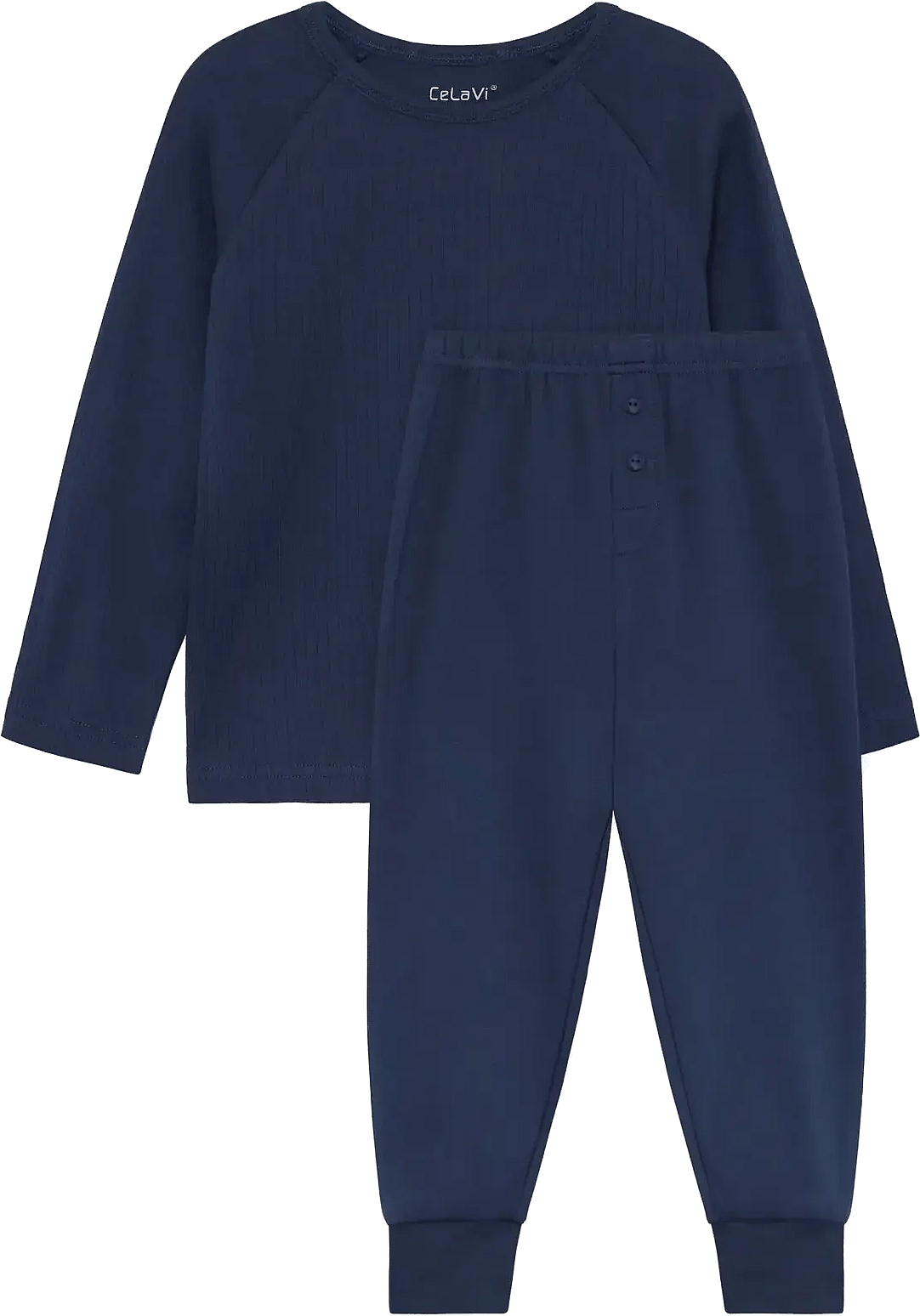 CeLaVi Pyjama Set Ls - Navy