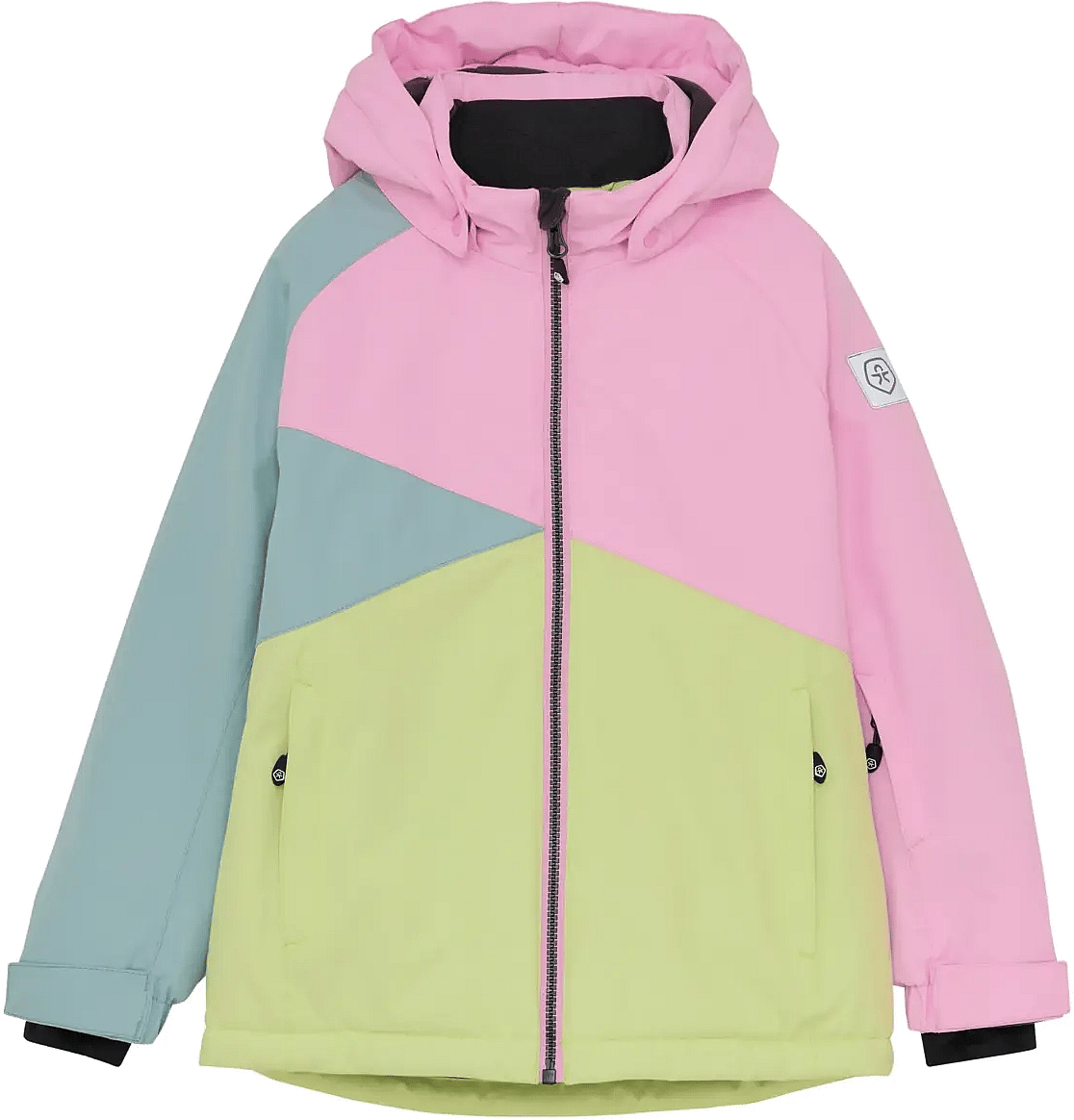 Color Kids Ski Jacket Colorblock Multi Patterned