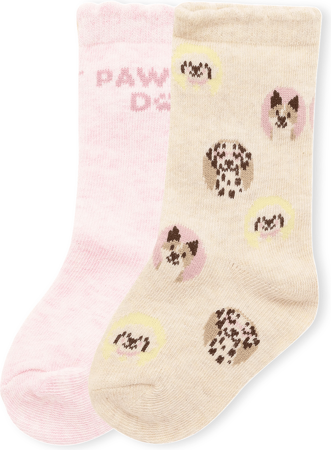 Mango 2 Pack Patterned Socks - Beige