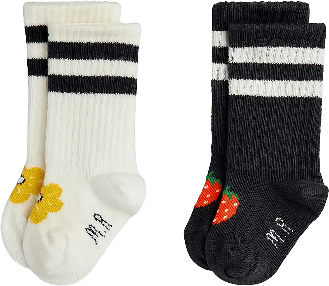 Strawberry 2-Pack Baby Socks - Multi/Patterned