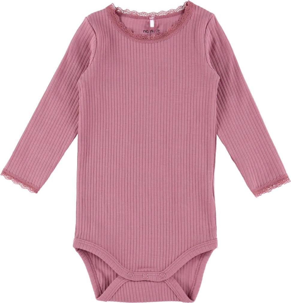 Name It Ekologisk Bomull Body Rib NbfHallie - Rosa