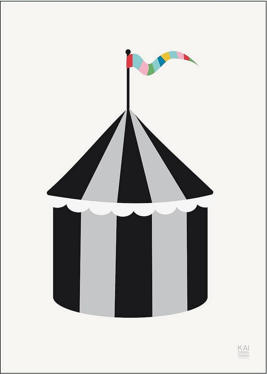 Poster & Frame Circus Multi Patterned A3 Poster