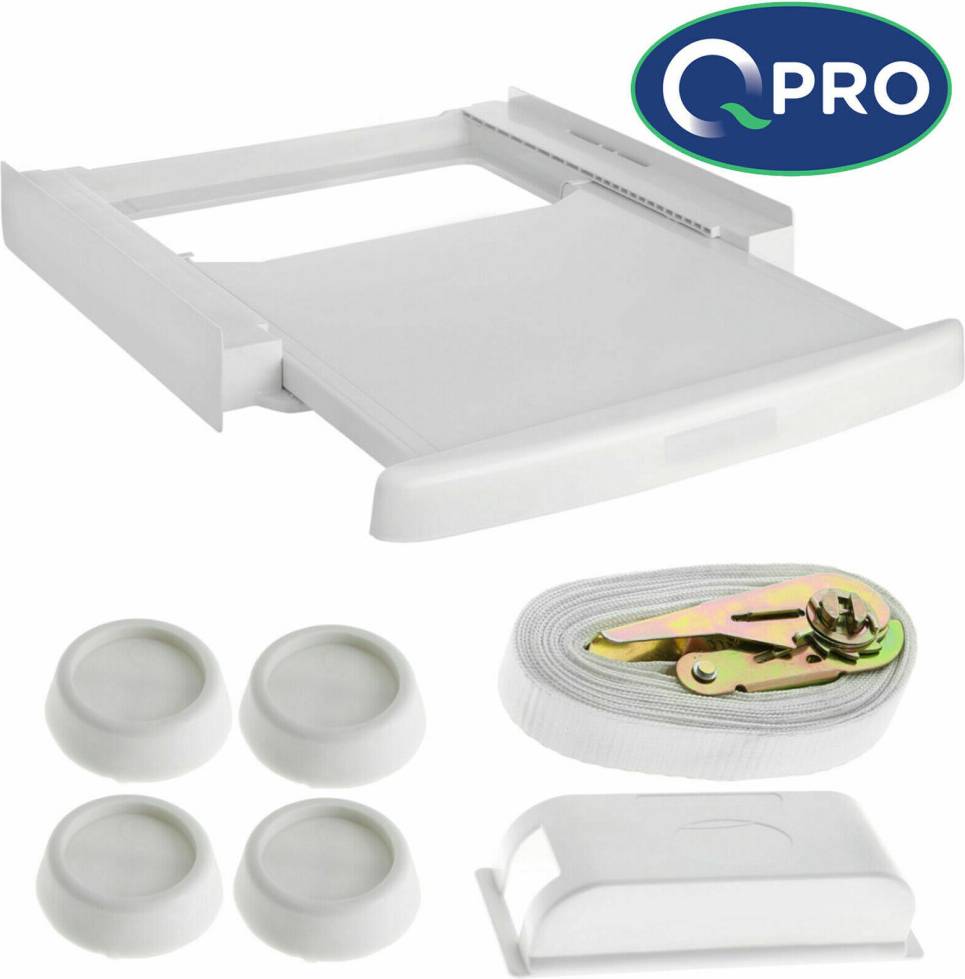 Washing machine stacking kit Qpro Washing Machine Dryer Shelf Kit