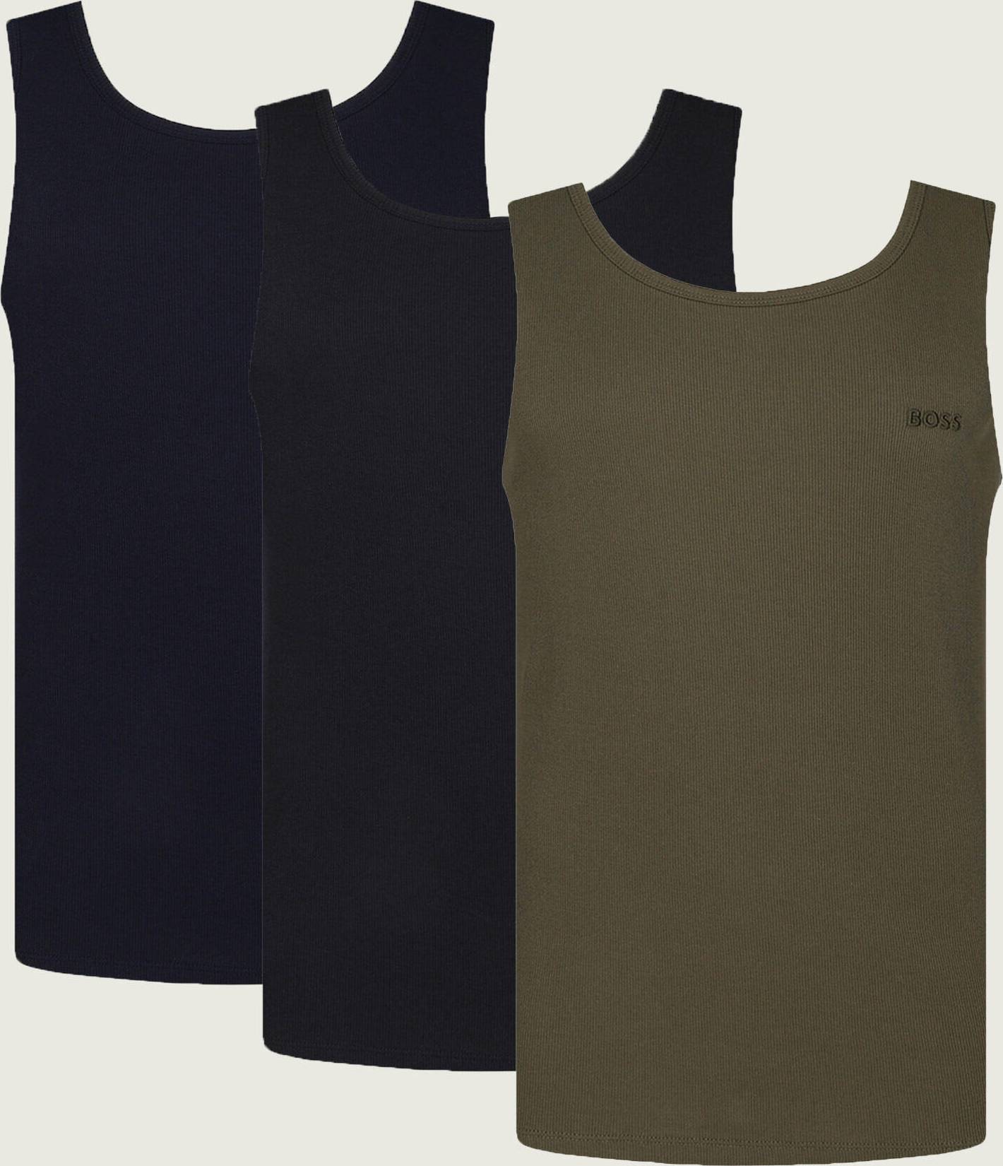 BOSS Tanktop3P Ribclassic - Black