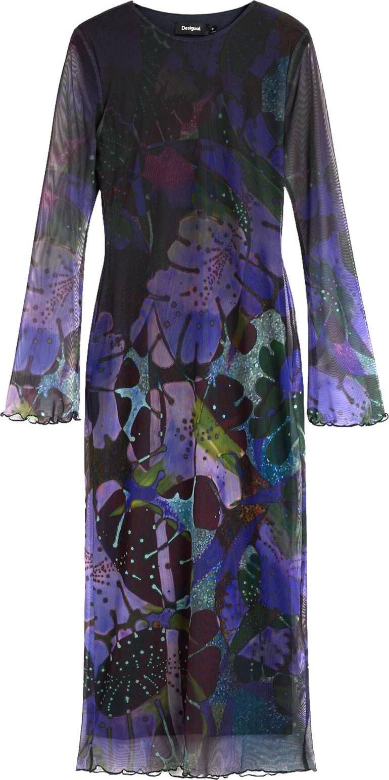 Desigual Robe Col Rond Femme Multicolore