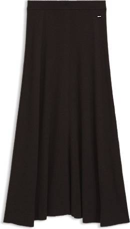 BOSS Maxi Skirt Ribbed Virgin Wool