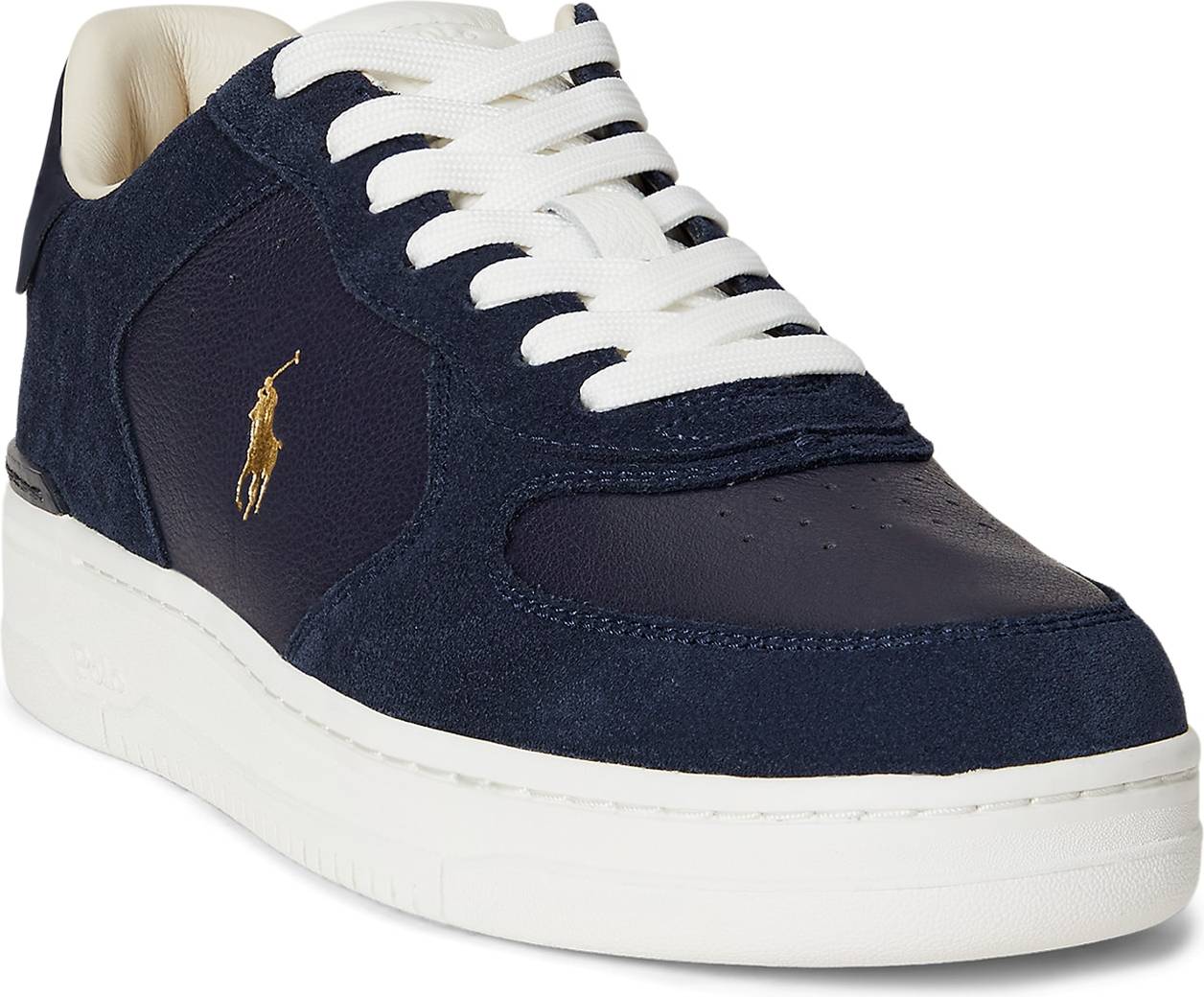 Polo Ralph Lauren Sneaker Echtes Rindsleder Dunkelblau