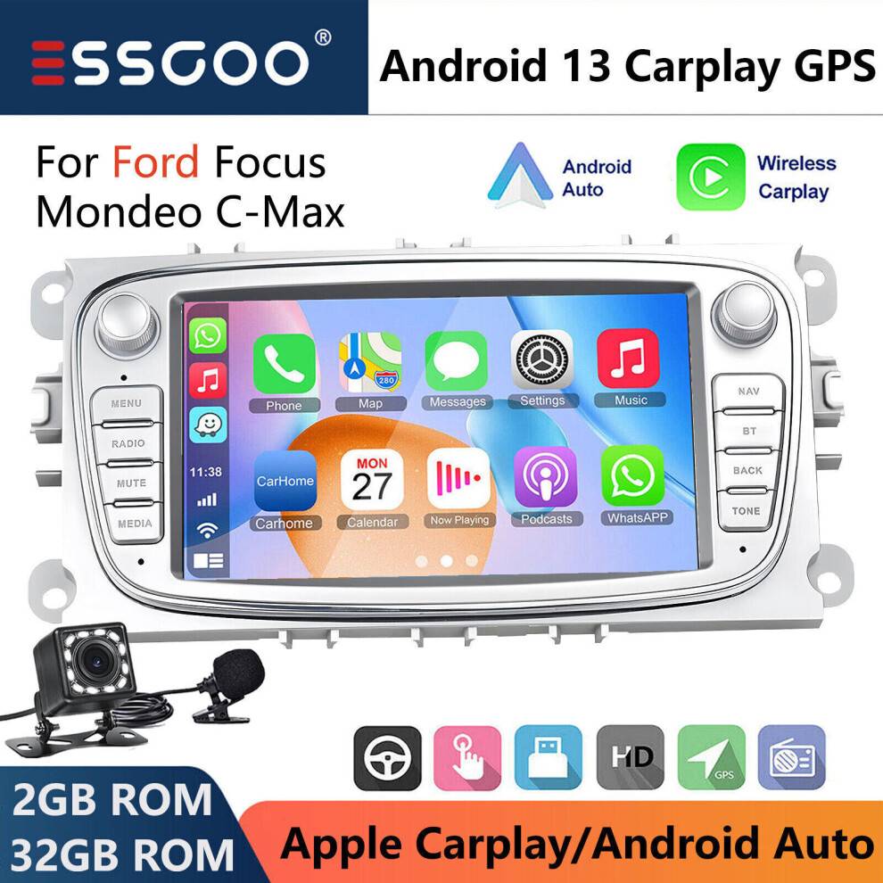 Essgoo 7 Inch Android 13 Car Stereo