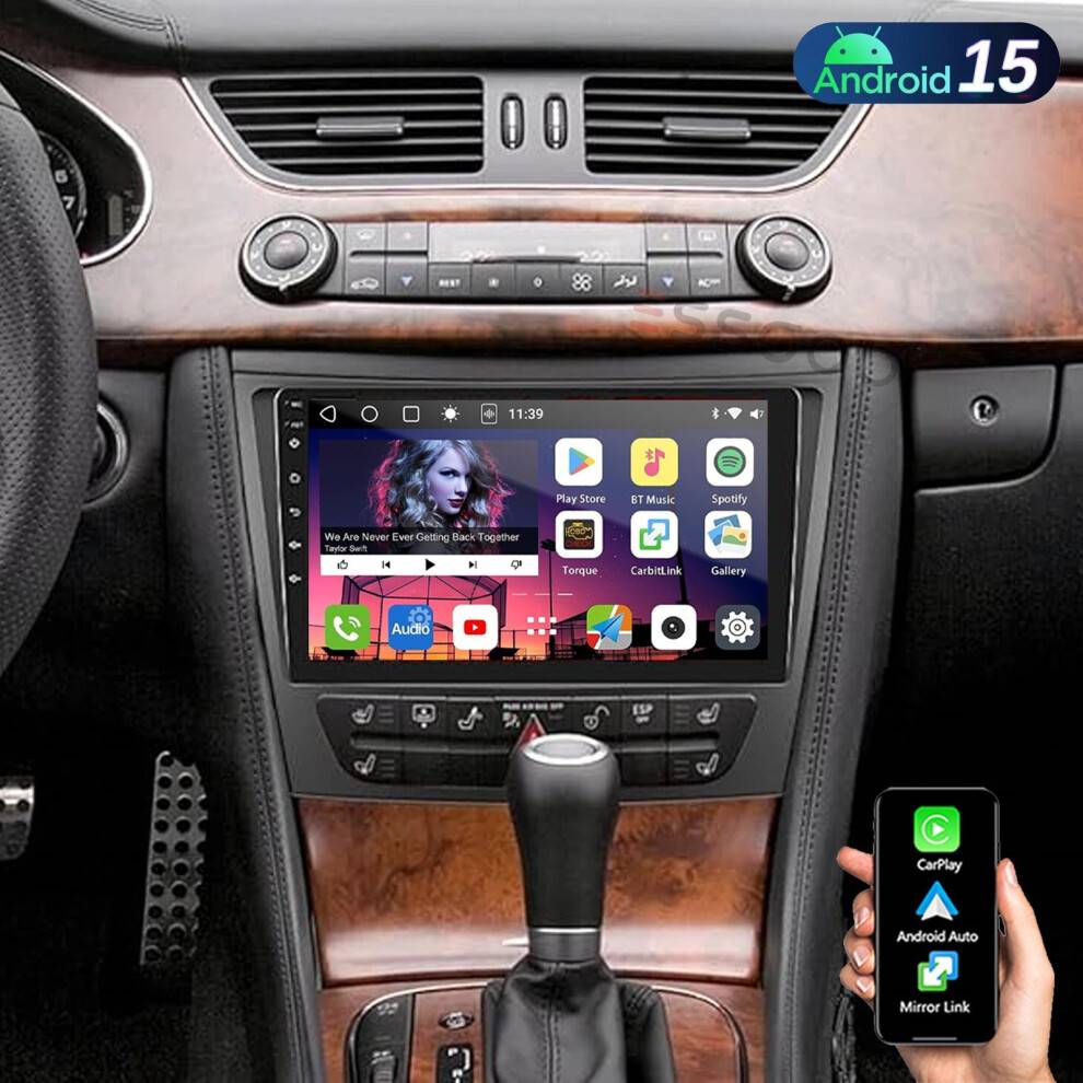 Essgoo 9 Inch Android 15 Car GPS Stereo