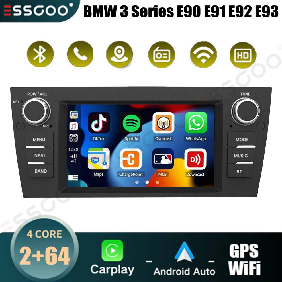 Essgoo 7 Inch Android 15 Car Stereo