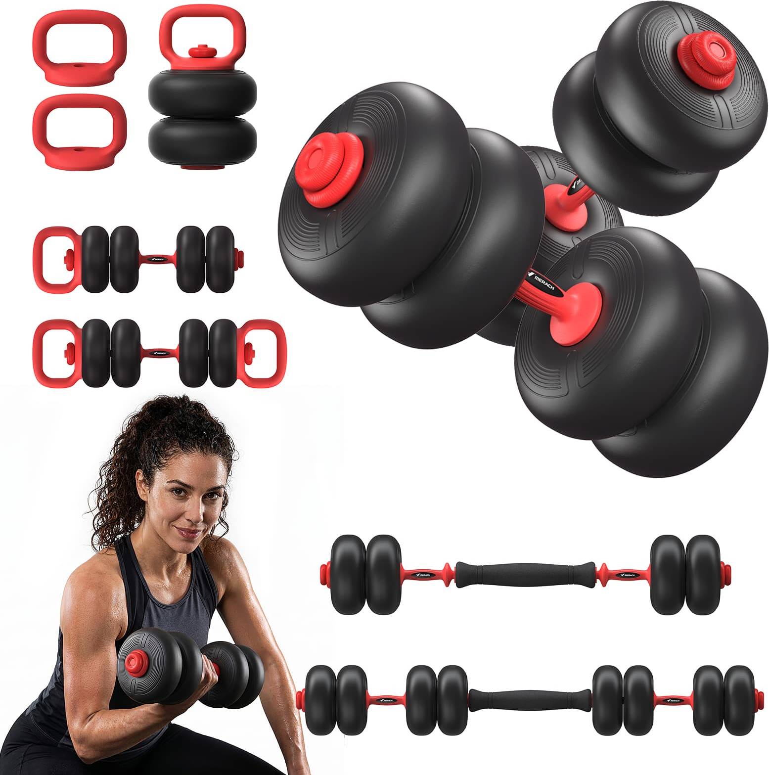 Adjustable weight set Merach Adjustable Soft Dumbbell Set
