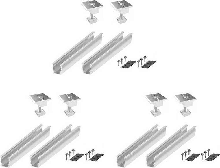 Solar Panel Mount Bracket Rails Clamp 35mm 6x