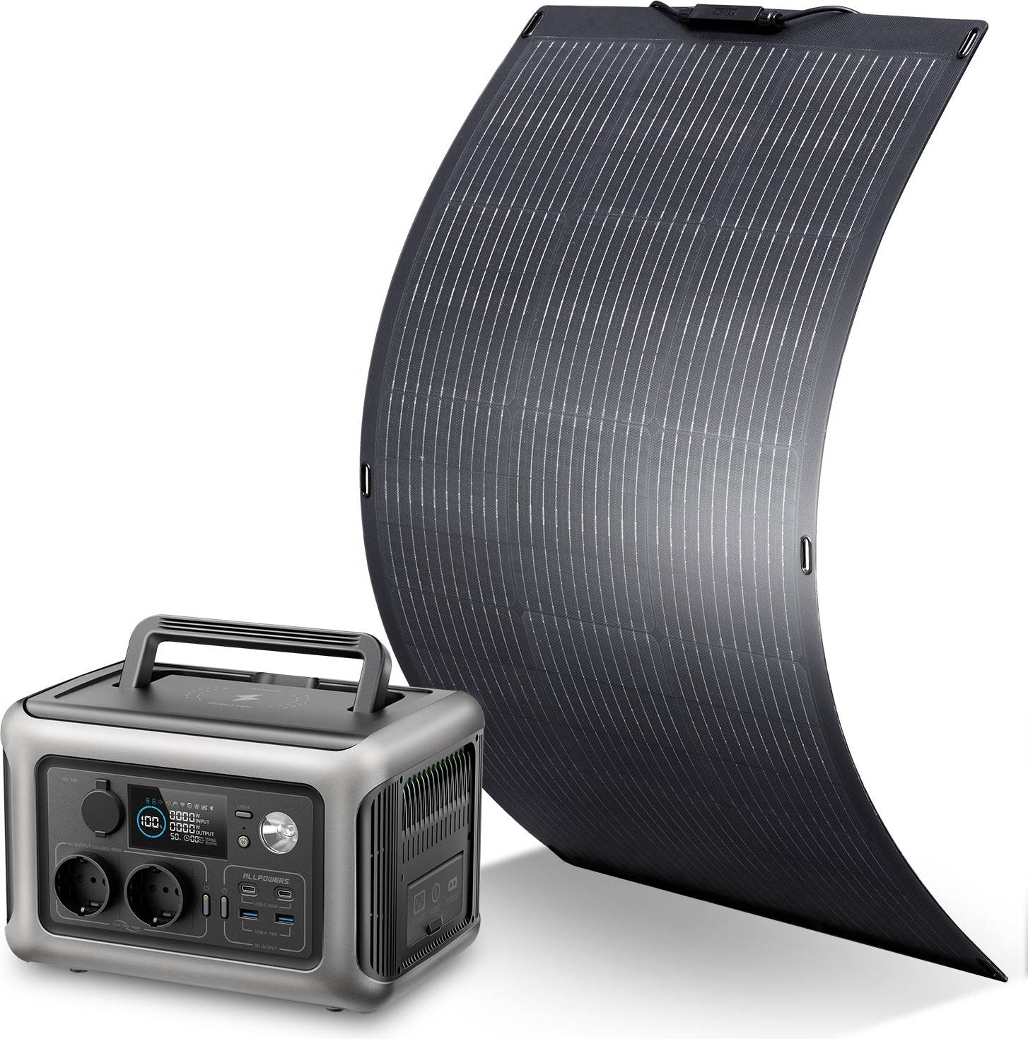 Solar panel generator Allpowers R600 100W Solar Panel 600W Solar Generator Kit