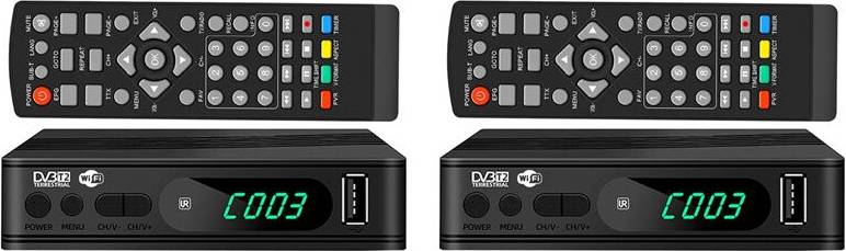 Melitt DVB-T2 TV Tuner Decoder Set