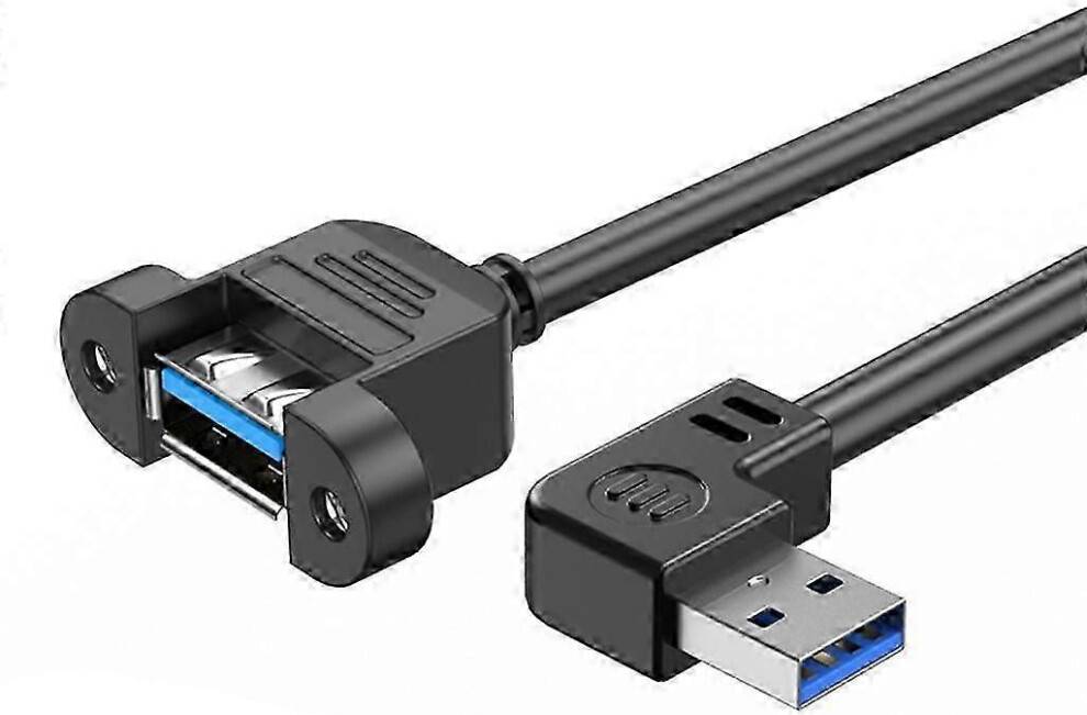 USB 3.0 Extension Cable With Screw Panel Mount