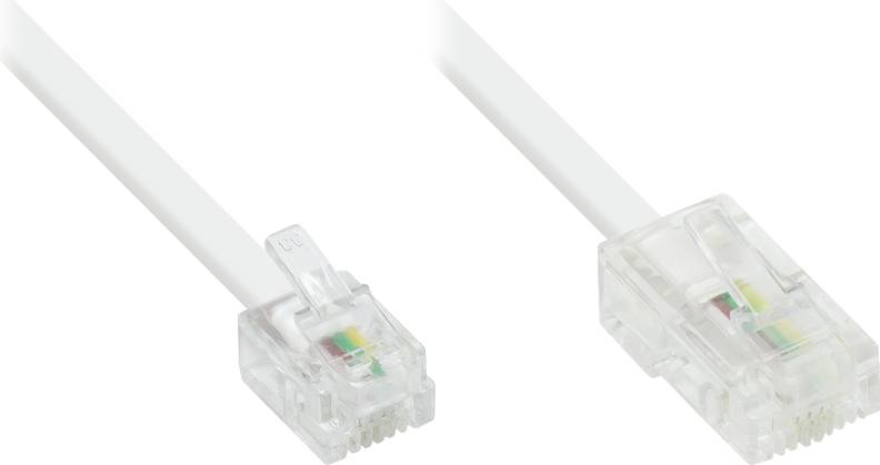 Câble Modem DSL 10 m RJ11 vers RJ45 Souple