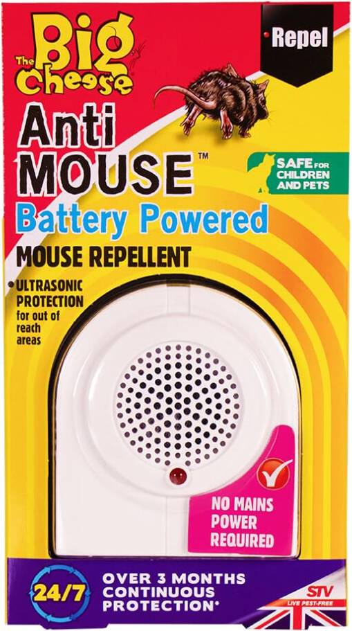 The Big Cheese Battery Powered Mouse Repellent Plug-In