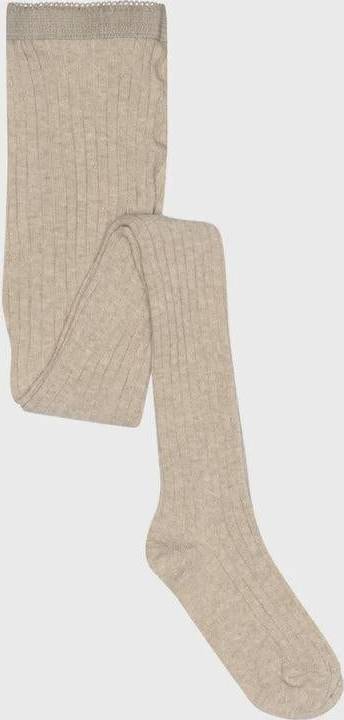 Cotton Rib Tights Sand