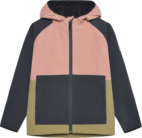 Color Kids Junior Softshell Colorblock Softshelljacka - Färgglad