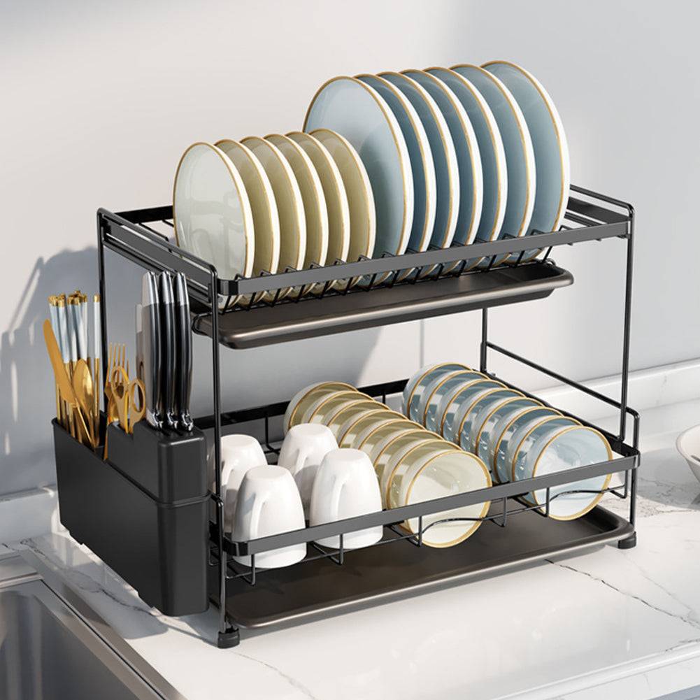 2 Tier Dish Drying Rack Dish Drainer